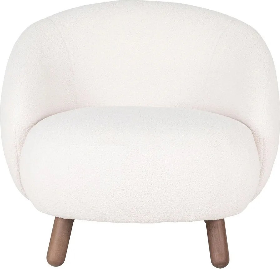 Fotoliu cu taburet crem Savona – House Nordic