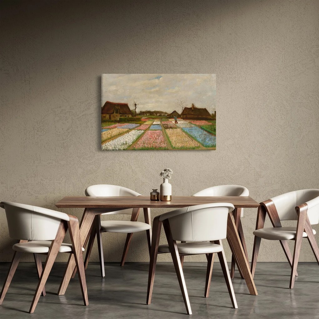 Tablou - Vincent van Gogh, Flower Beds in Holland, reproducere (90x60 cm)