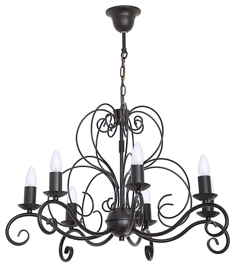 Lustră pe lanț MAURO 7xE14/60W/230V