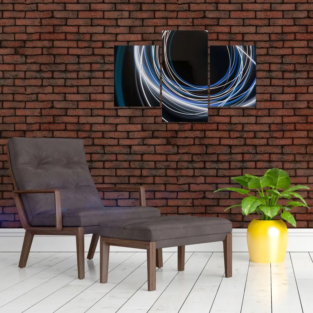 Tabloul cu linii albastre (90x60 cm)