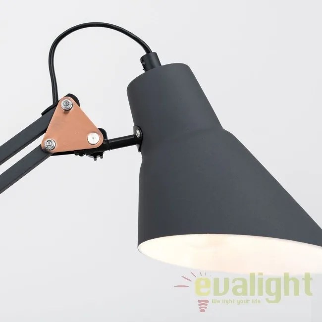 Lampa de birou cu brat articulat Bachelor LA 4-1188 schwarz-cu OR