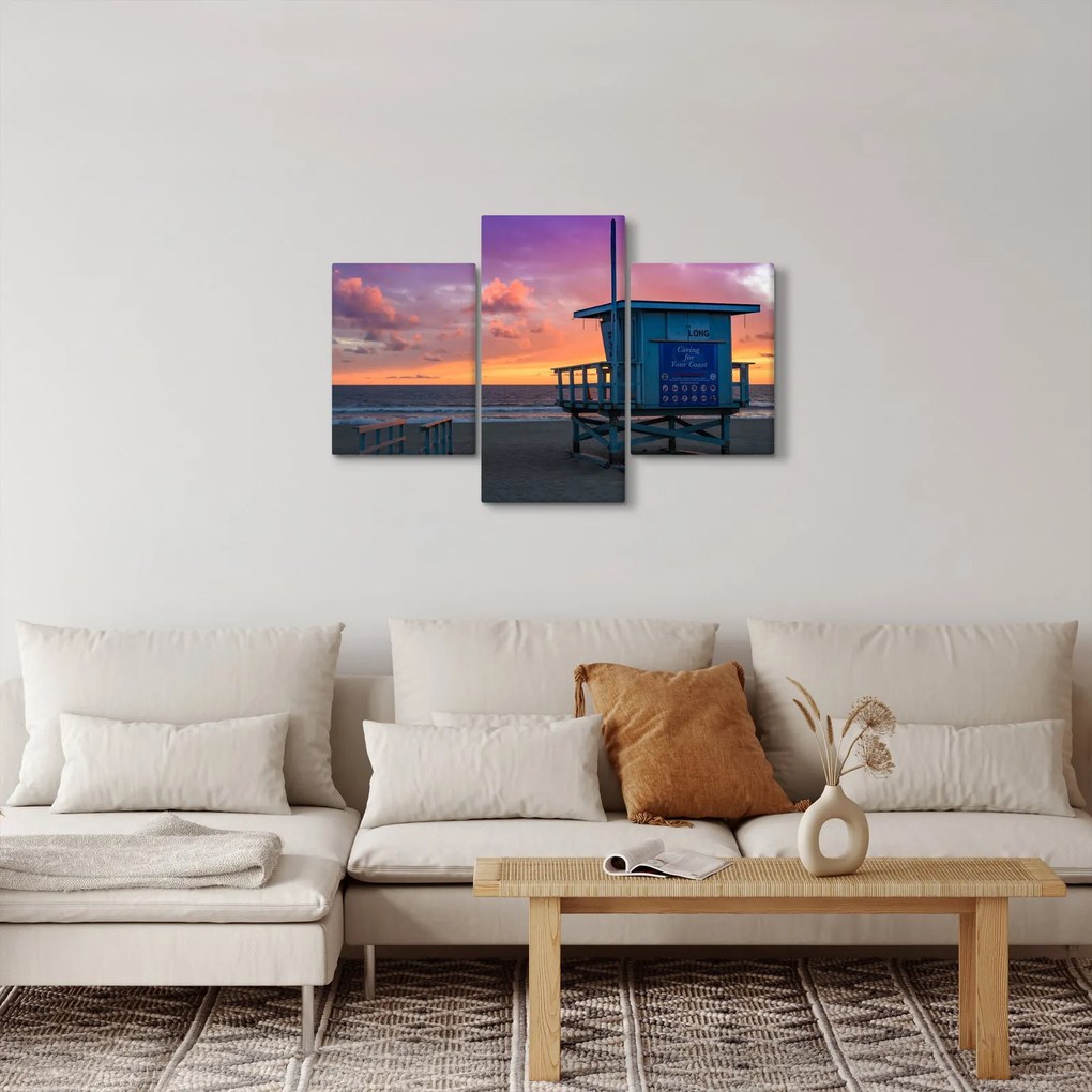 Tablou de pe plaja Santa Monica (90x60 cm)