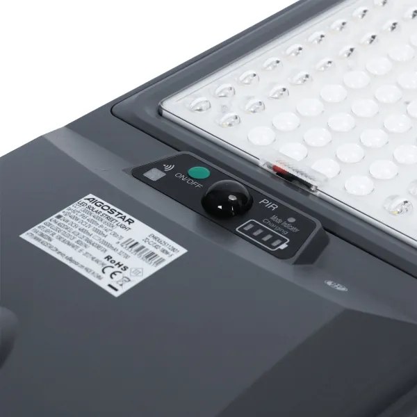 Aigostar - Lampă stradală solară LED cu senzor/400W/3,2V 4800mAh + telecomandă