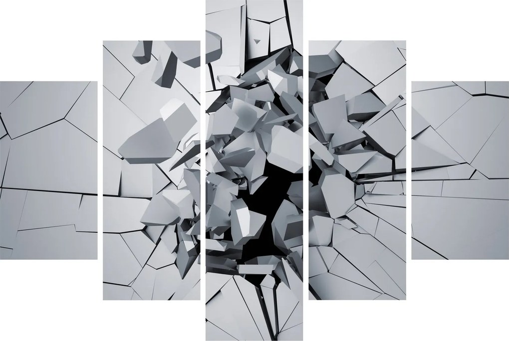 Tablou abstracție 3D (150x105 cm)