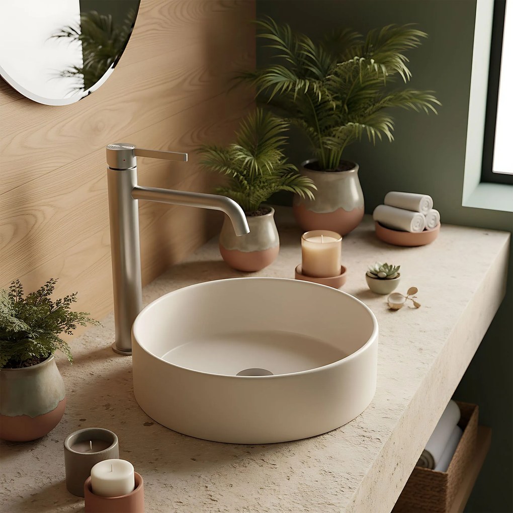 Baterie pentru baie Rea Foster Brush Nickel High