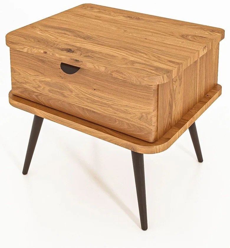 Noptieră din lemn de stejar Kula – The Beds