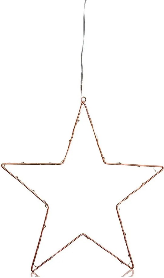 Decorațiune luminoasă suspendată cu LED Markslöjd Nordgard Copper, ø 40 cm