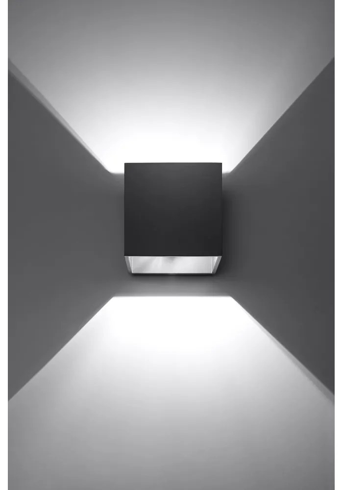 Aplică Sollux Geo, negru