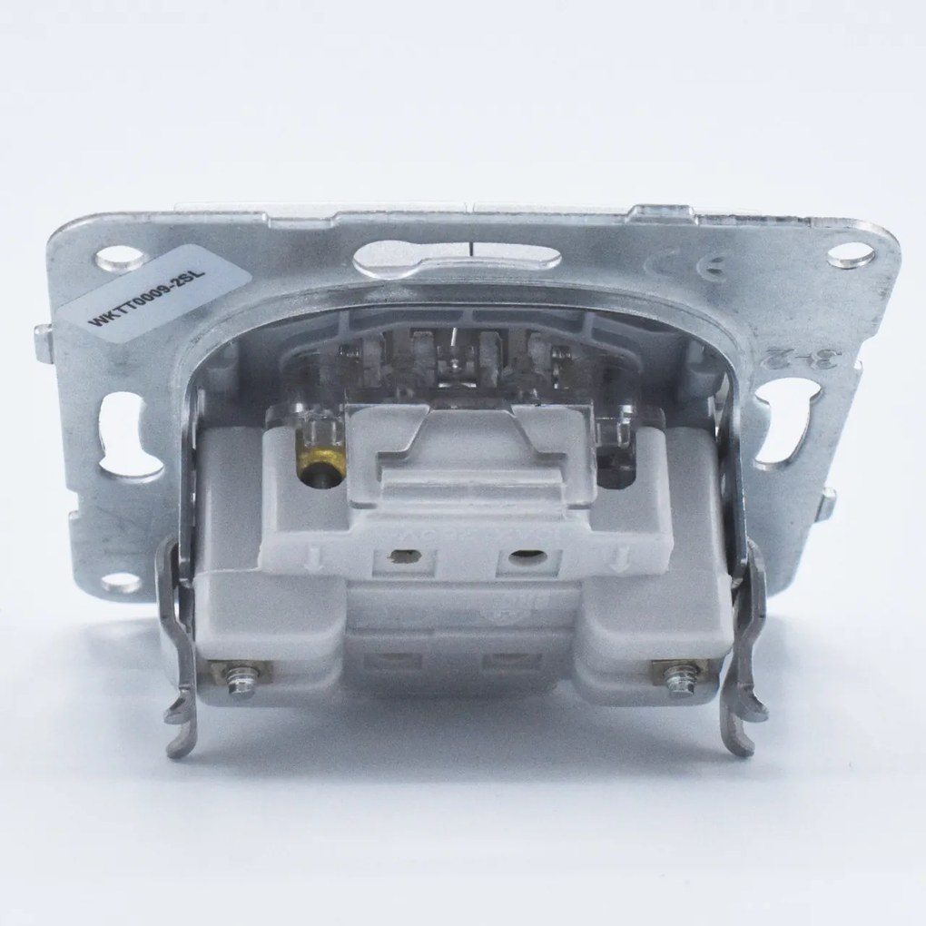 Intrerupator dublu, 10A, IP20, Argintiu, Panasonic Arkedia Slim / Karre Plus