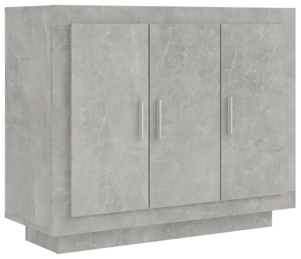 811839 vidaXL Servantă, gri beton, 92x35x75 cm, lemn compozit