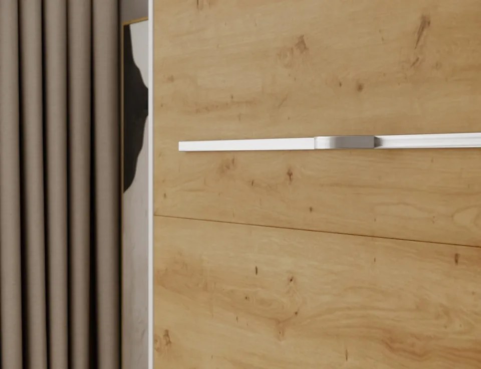 Pat rabatabil Devesto Vertical Wall 160 Artisan Eiche, 160x200 cm – Artisan Eiche