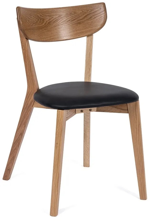 Scaun de sufragerie din stejar cu șezut negru Arch - Bonami Selection