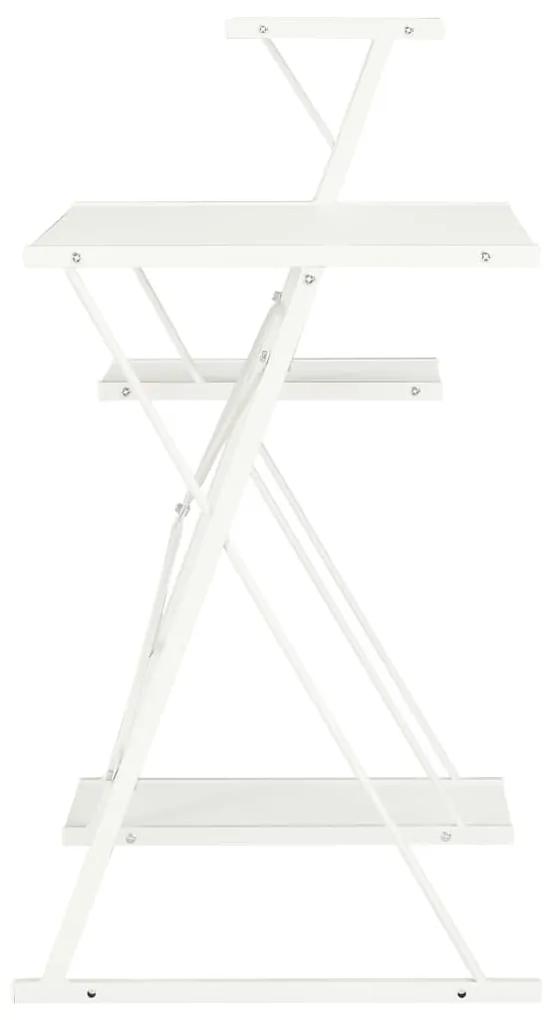 Birou cu raft, alb, 116 x 50 x 93 cm
