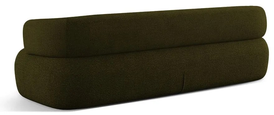 Canapea verde cu tapițerie din țesătură bouclé 226 cm Jenny – Micadoni Home