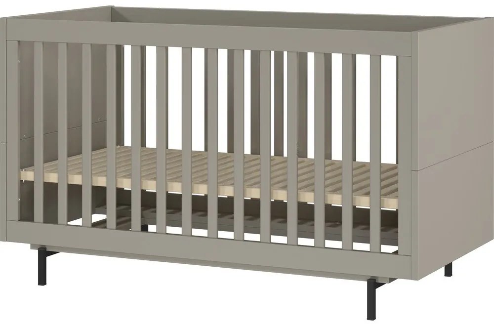 Pat pentru copii gri cu somieră 70x140 cm Tomino – Germania