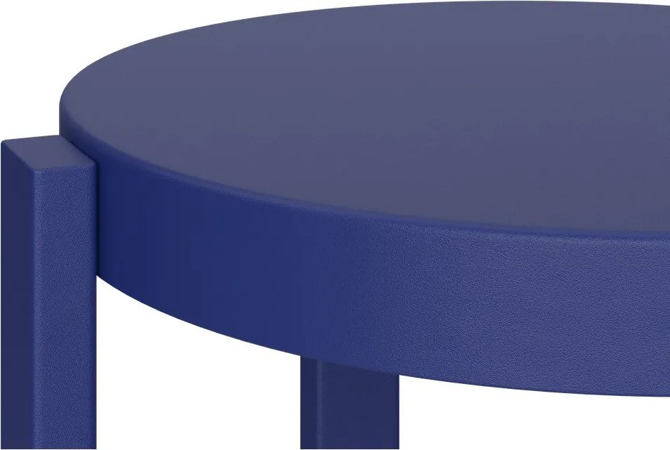 Scaun de bar albastru din oțel (înălțime șezut 65 cm) Doon – noo.ma