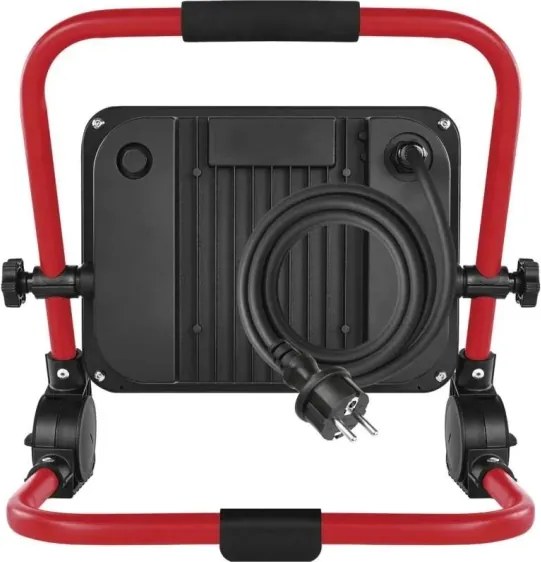 Proiector LED cu stativ ELION LED/100W/230V 4000K IP65 roșu/negru