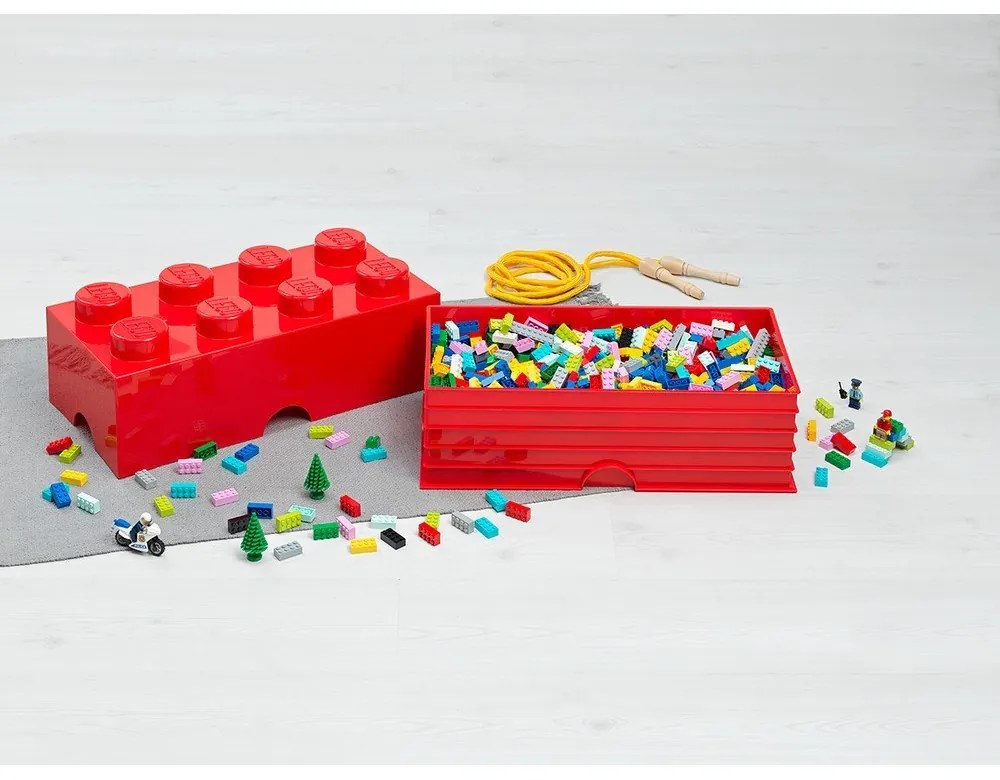 Cutie depozitare LEGO®, roșu