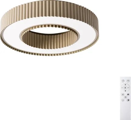 Brilagi – Plafonieră LED dimabilă LUMIX, 48 W, 230 V, 3000–6000 K, bej, Ø 50 cm, telecomandă inclusă