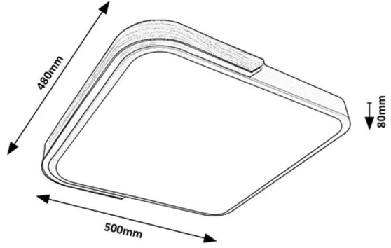 Plafonieră LED dimabilă ARILD LED/48W/230V Wi-Fi Tuya Rabalux 71146