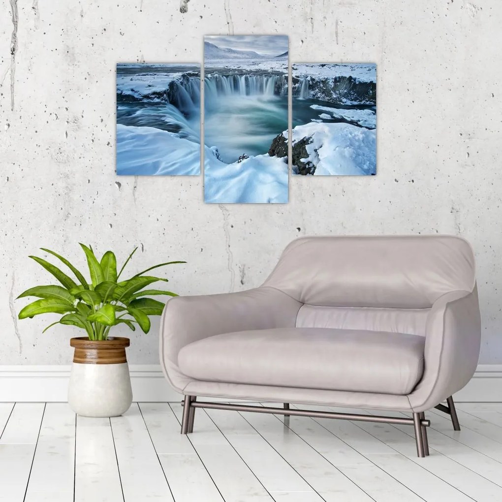 Tablou - Cascadele zeilor, Islanda (90x60 cm)