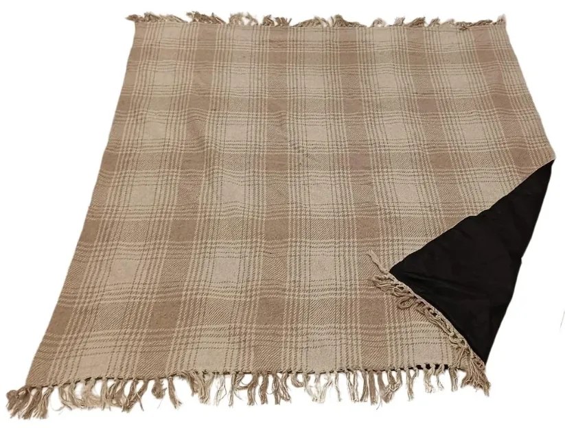 Patura de picnic TAKE A PLAID 160x160 cm, bej