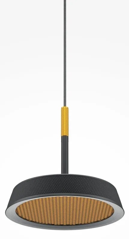 Pendul LED design modern El 14,5cm negru/auriu