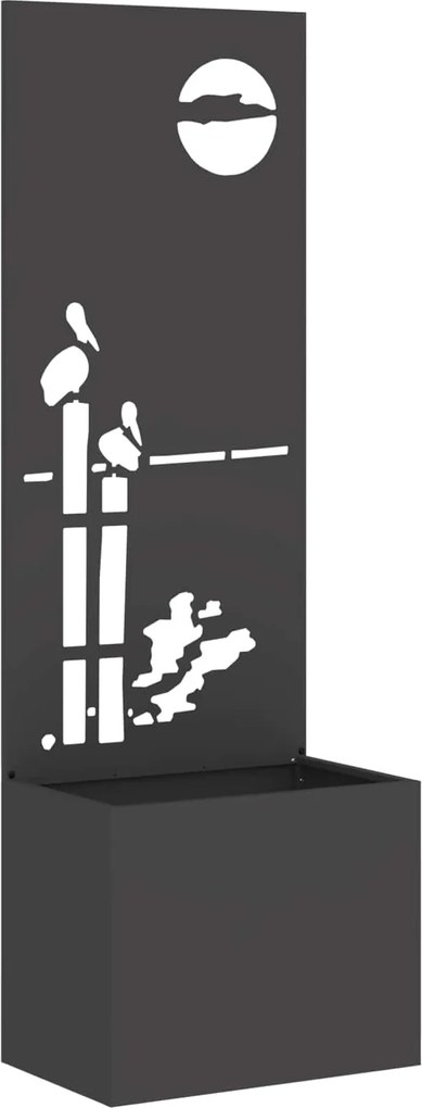 vidaXL Ecran de intimitate pentru grădină Negru 50 x 32 x 150 cm