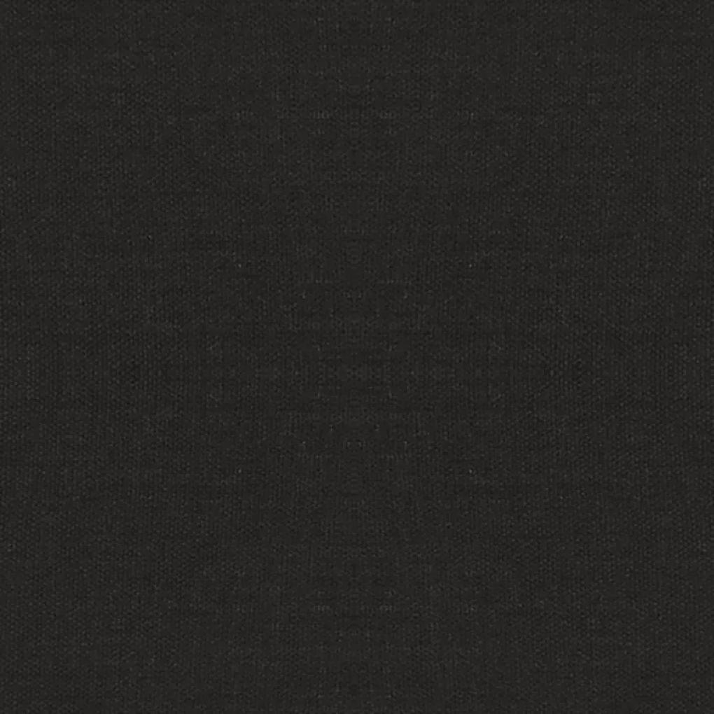 Scaune de masa pivotante, 6 buc., negru, material textil 6, Negru