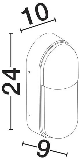 Aplica iluminat exterior IP65 ARROW auriu