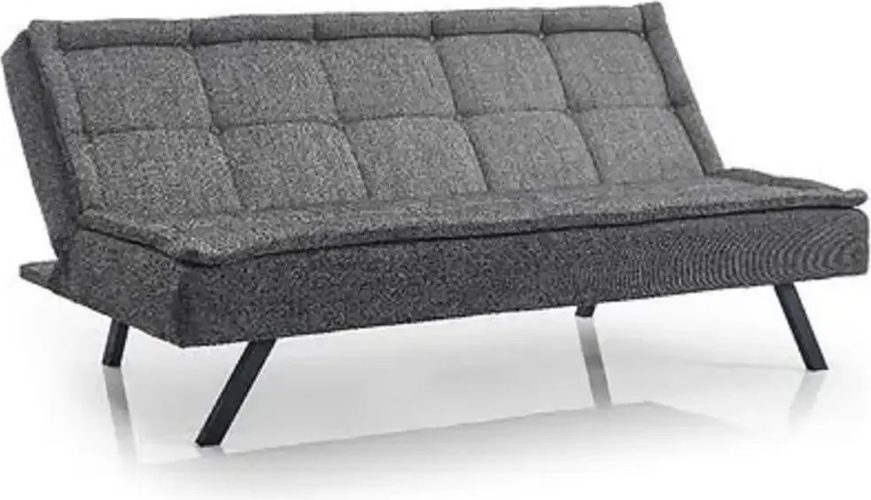 Canapea extensibila moderna 185x89x90 cm – stofa gri – Monaco