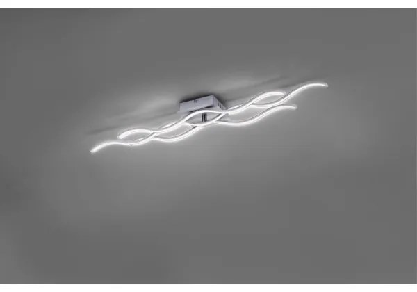 Lustră LED aplicată WAWE LED/28W/230V crom mat Leuchten Direkt 15166-55