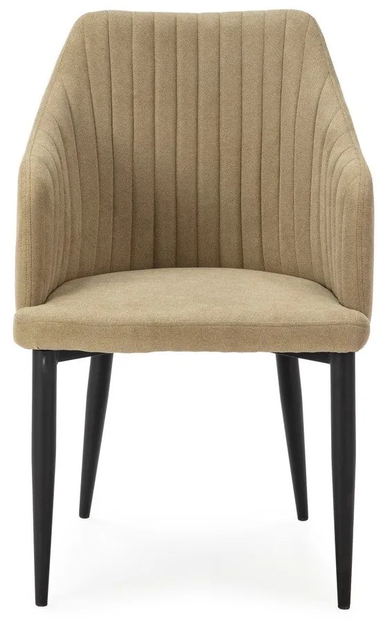 Set de scaune de sufragerie verde deschis 2 buc. tapițat Nadi – Marckeric