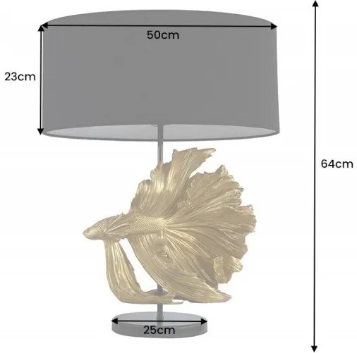 Veioza design deosebit Fisch Crowntail 65cm