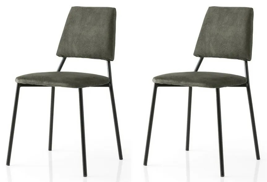 Set de scaune de sufragerie Lima Anthracite andBlack, 2 buc.