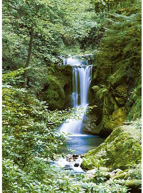 Fototapet Waterfall in Spring -  183x254 cm