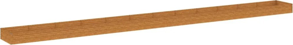 vidaXL Strat înălțat de grădină, 1150x100x36 cm, oțel corten