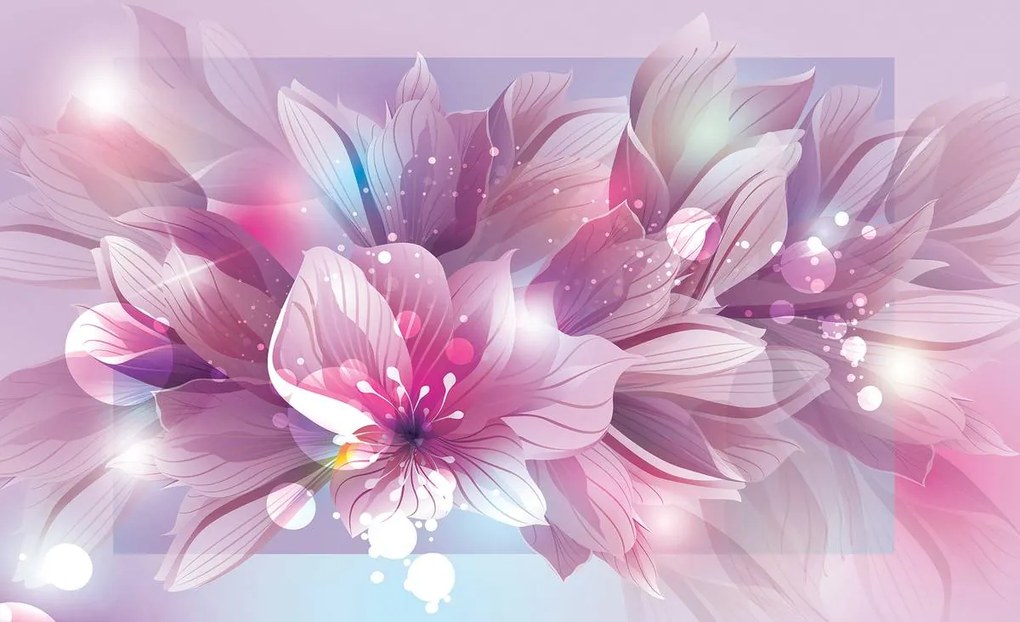 Fototapet - Arta florală - abstract (152,5x104 cm)