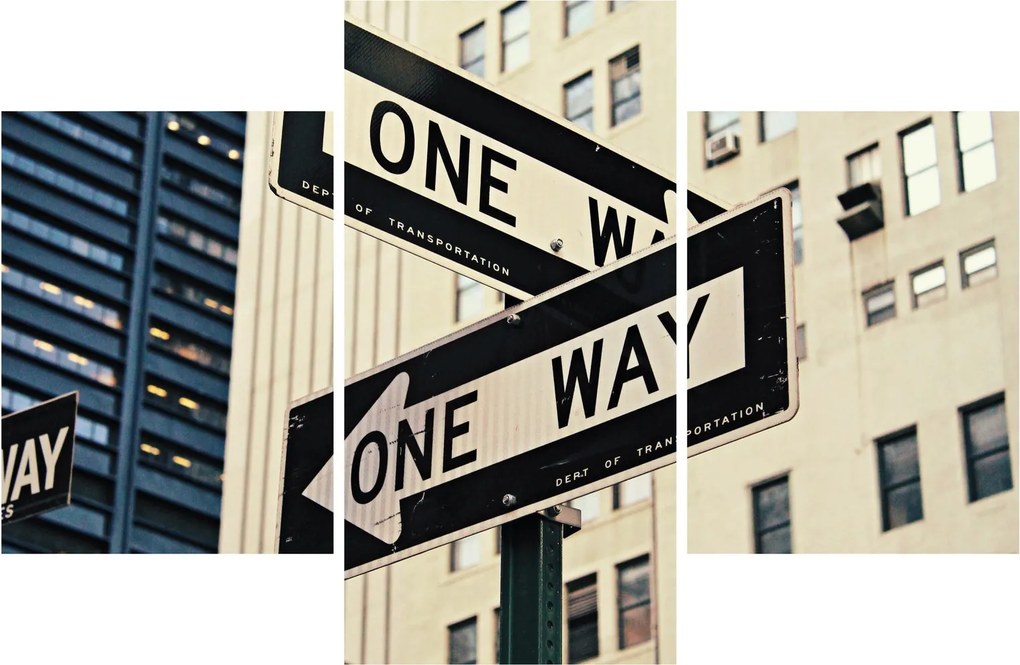 Tablou - New York ONE WAY (90x60 cm)