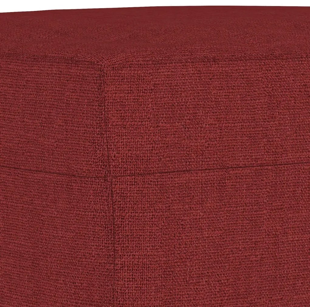 Banca, rosu vin, 100x35x41 cm, textil Bordo, 100 x 35 x 41 cm