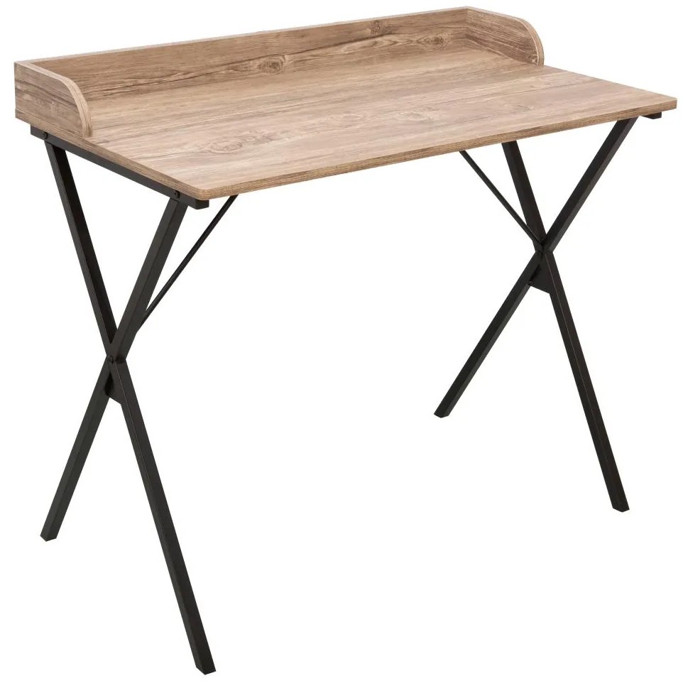 Masă de scris Oscilan (stejar + negru) . 1116435
