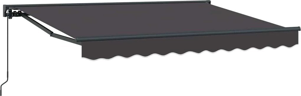 vidaXL Copertină retractabilă manuală Antracit 2,5 x 2 m