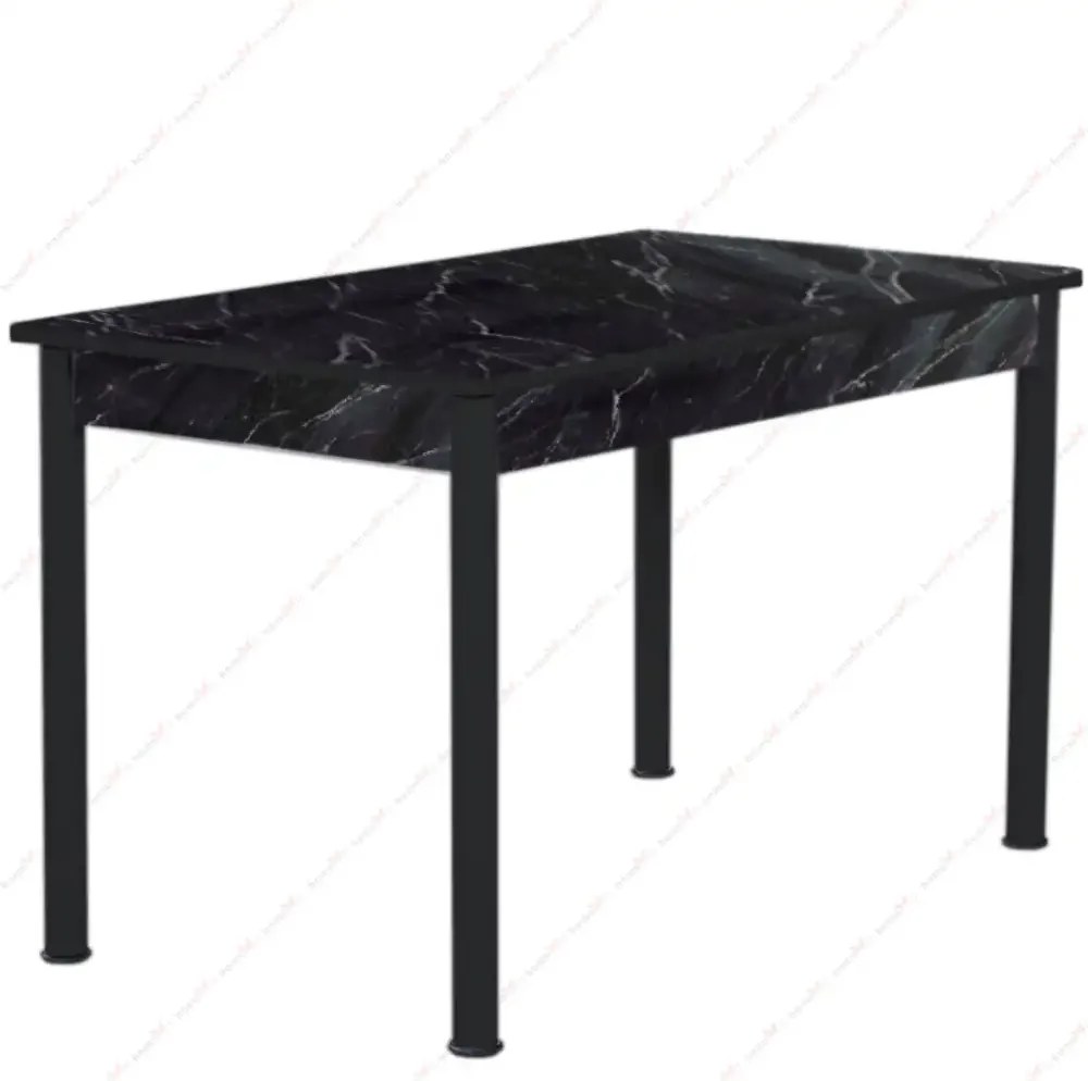 Masa bucatarie Bella negru marmorat, 120 cm