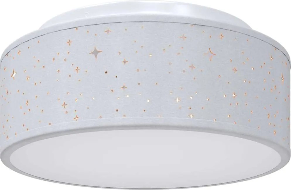 vidaXL Lampă de tavă Gri 30 x 30 x 13,5 cm țesătură