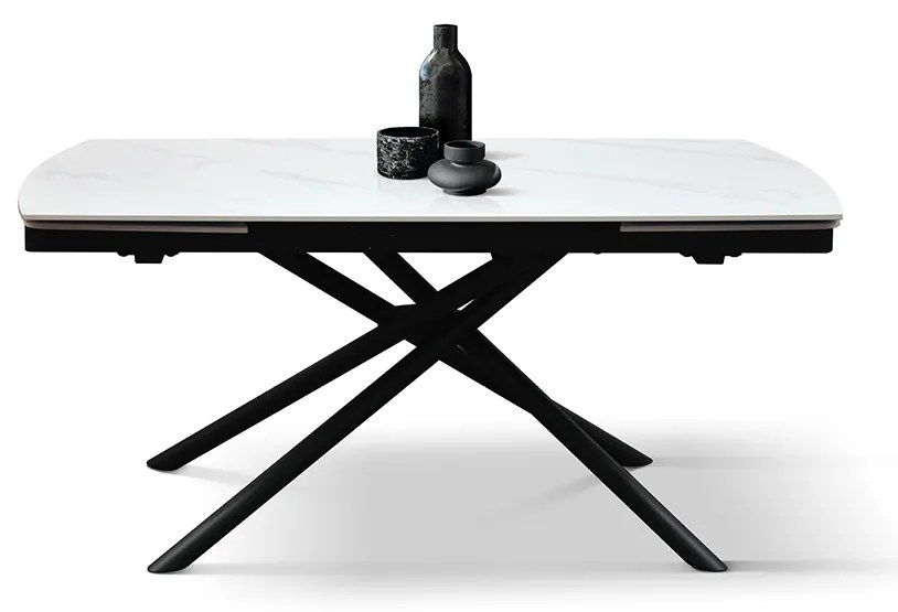 Masa ceramica extensibila Sahara Statuario 140 cm /90 cm /75 cm