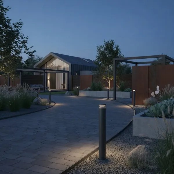 Lampă LED de exterior Ideal Lux BOEING LED/14W/230V 100 cm IP65 negru