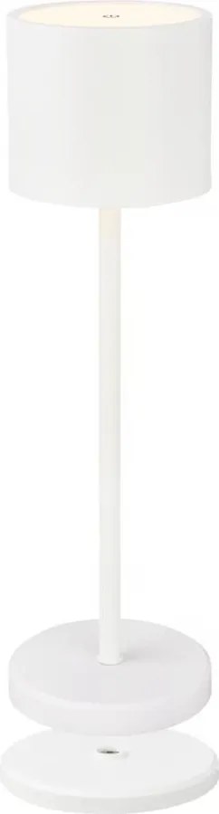 Briloner 7521016 - Lampă de birou LED SIGO cu dimmer, 2,5 W / 5 V, IP44, 2600 mAh, albă