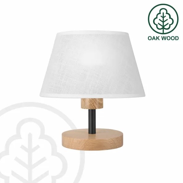 Lampă de masă Brilagi ANTHONY 1xE14/40W/230V stejar/alb