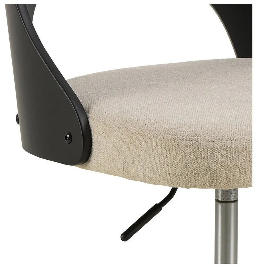 Scaun de birou negru-bej Lucy – Actona