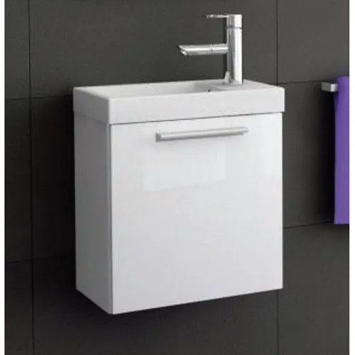 Set mobilier baie (masca si lavoar) Kolpa San Kiki 51x25xH51 cm, alb